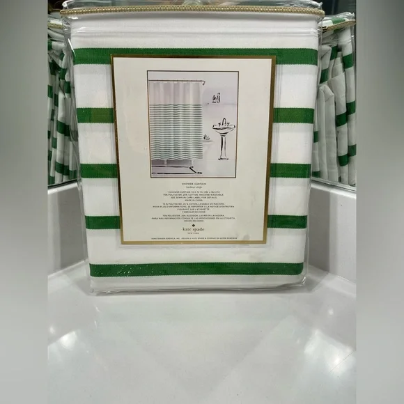 Kate Spade Shower Curtain 72 x 72 - Picture 2 of 2